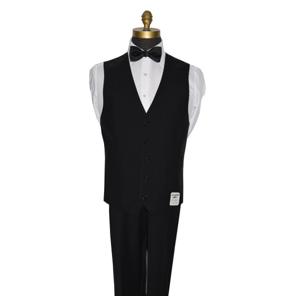 Ultra Black Tuxedo Vest