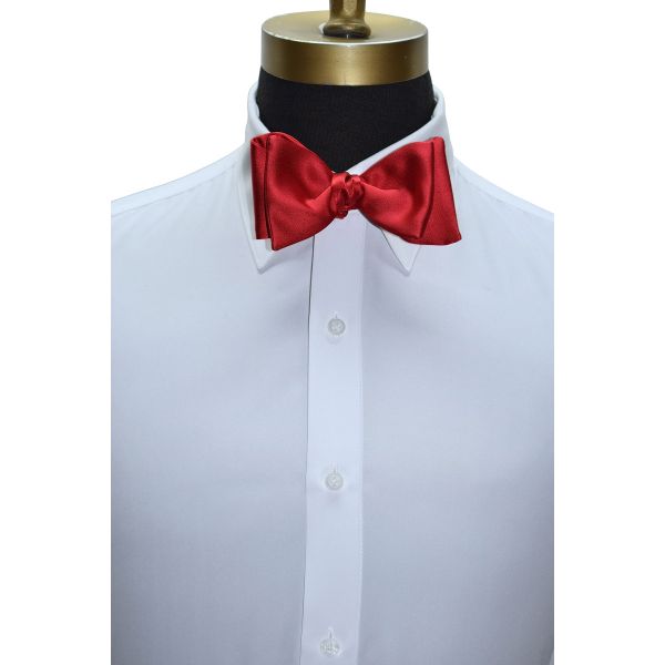 Red Satin Bowtie-Tie Yourself