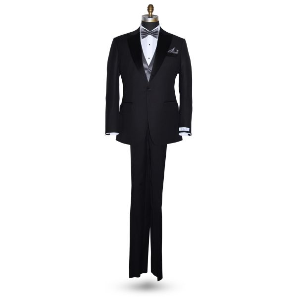 Charcoal Gray Tuxedo Vest