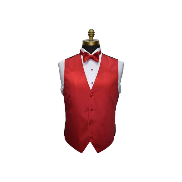 Valentina Red Tuxedo Vest
