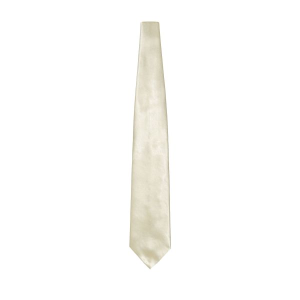 IVORY SATIN DRESS TIE CLASSIC-HI SHEEN