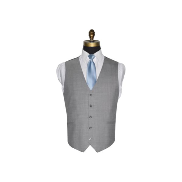 Linen Gray Suit Vest