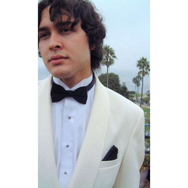 Used Ivory Double Breasted Shawl Collar Tuxedo