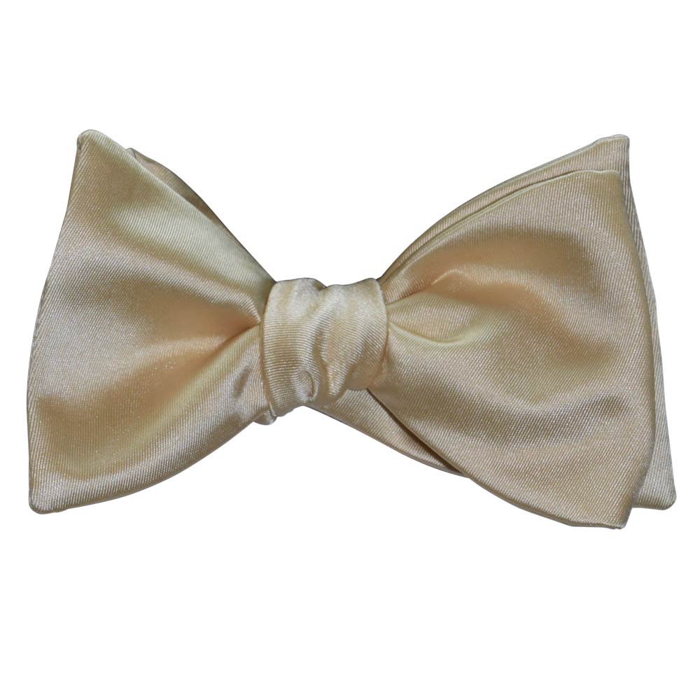 Champagne Bow Tie and Pocket Hankie -SELF TIE #