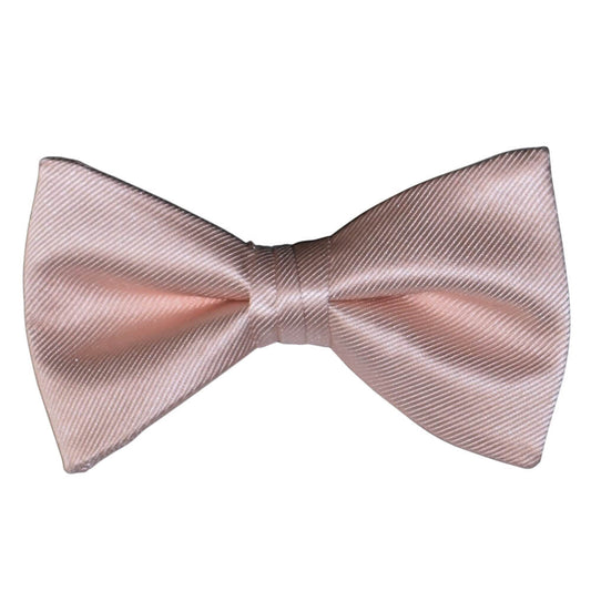 Blush "pre-tied"  bow tie on a white background