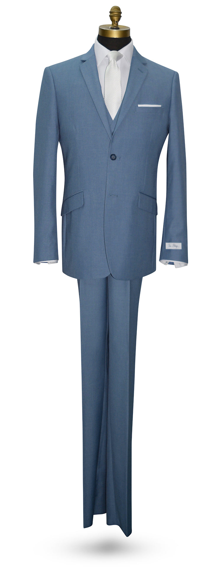 Blue Mens 3-Piece Suit - Vest Optional