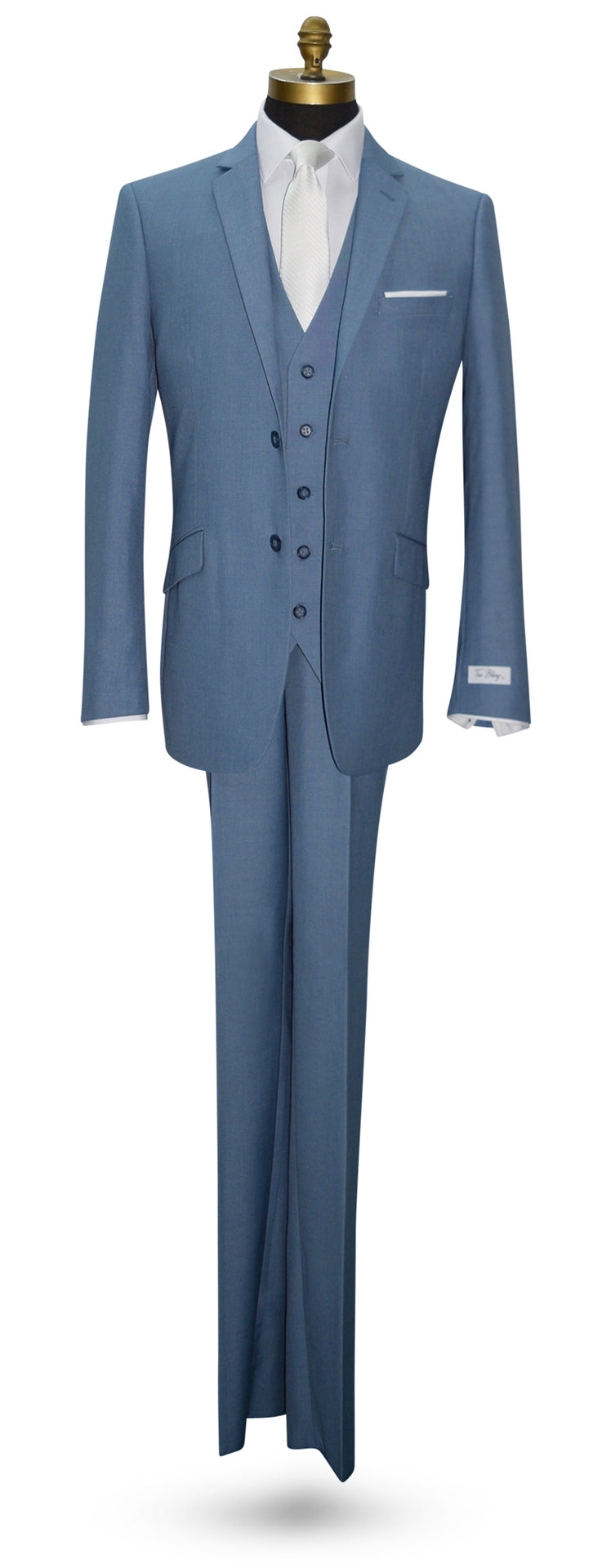 Blue Mens 3-Piece Suit - Vest Optional