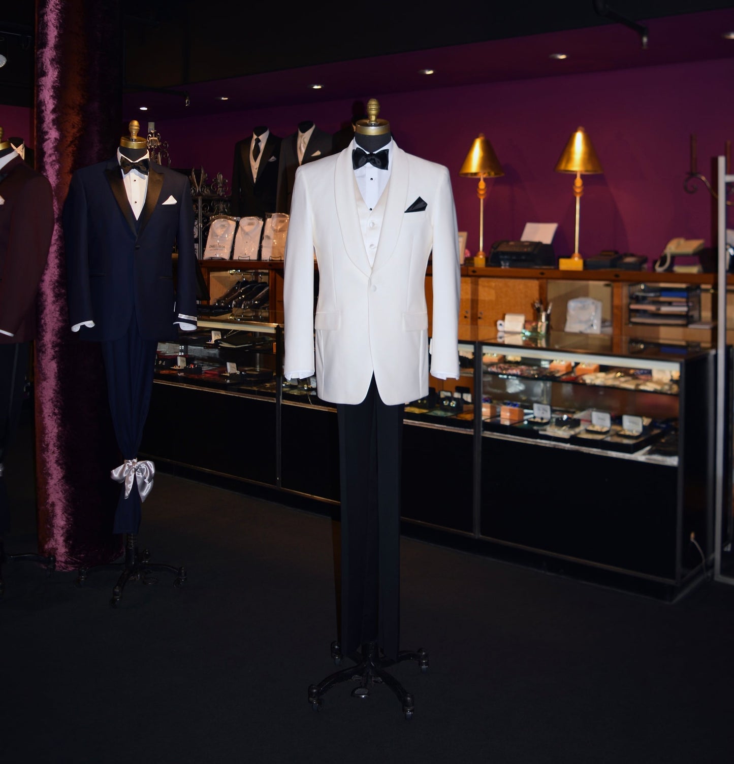 Ivory Shawl Collar Tuxedo Model 2
