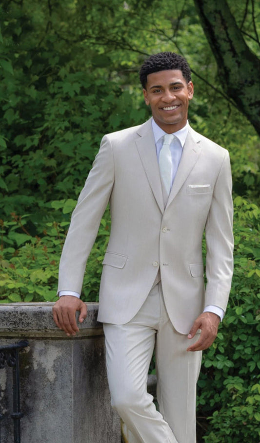 Tan Slim-Fit Suit Rental