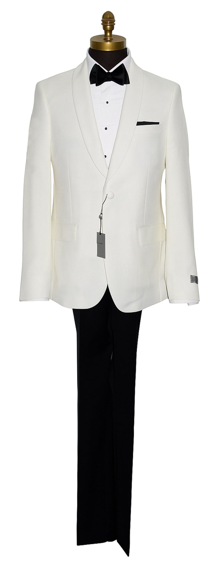 Ivory Shawl Collar Tuxedo Retail