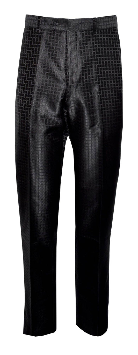 Black Men's Pants with Pattern
