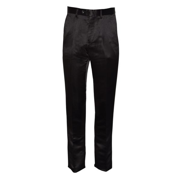 BLACK SATIN PANTS