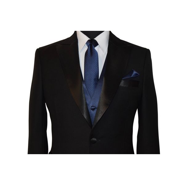 MARINE-BLUE TUXEDO VEST