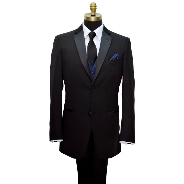 MARINE-BLUE TUXEDO VEST