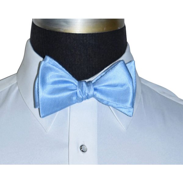 BLUE BOWTIE PIQUE PATTERN - TIE YOURSELF
