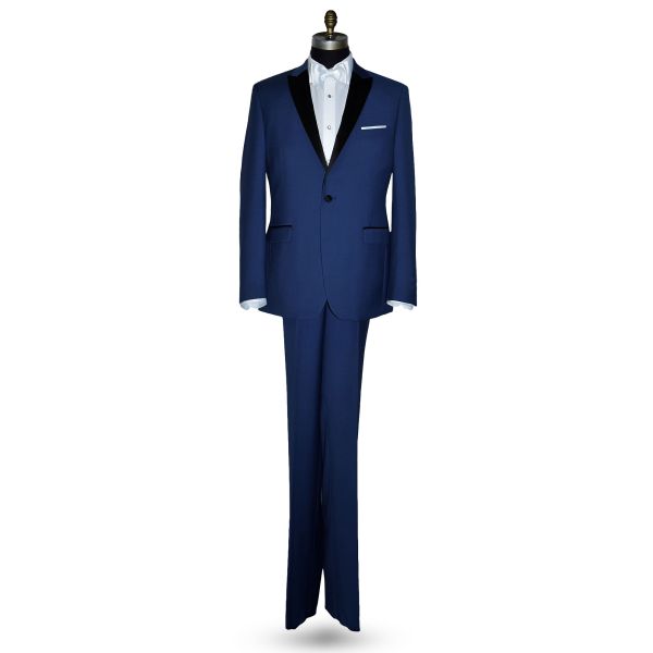 NEW BLUE PEAK LAPEL TUXEDO ENSEMBLE