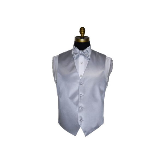SILVER TUXEDO VEST