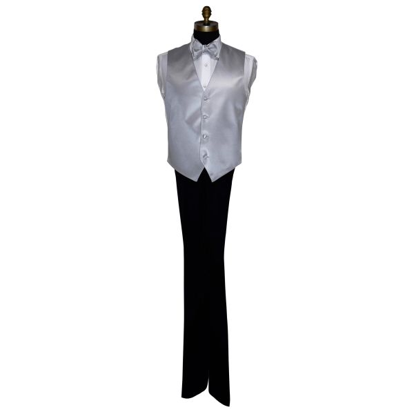 SILVER TUXEDO VEST