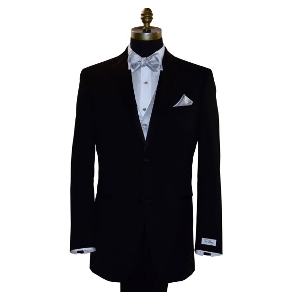 SILVER TUXEDO VEST