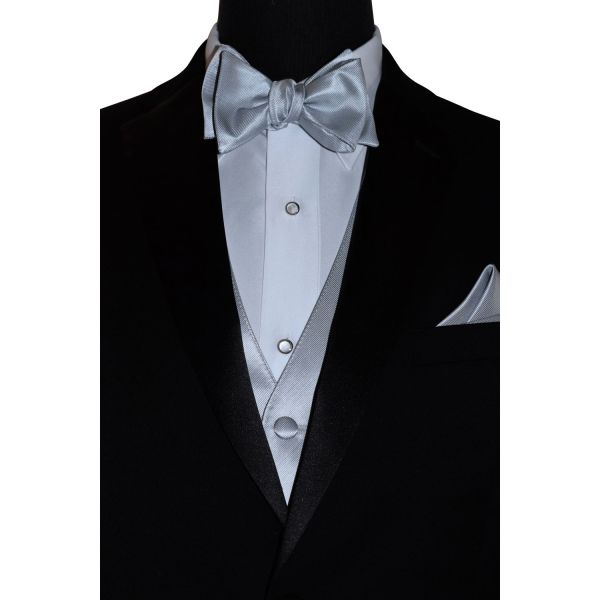 SILVER BOWTIE-TIE YOURSELF