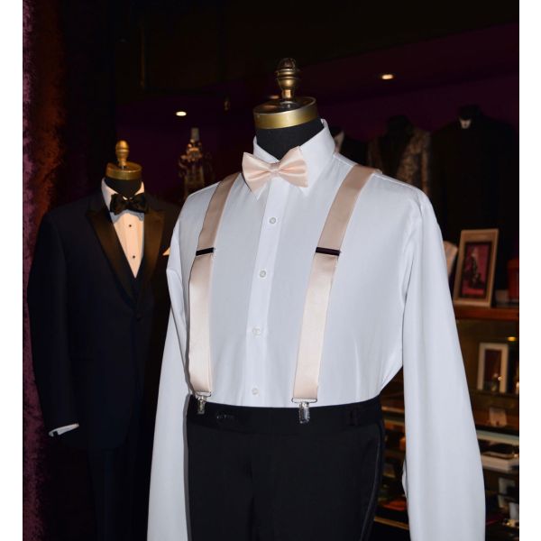 NUDE BOWTIE, PRE-TIED