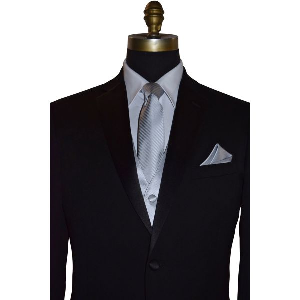 SILVER POCKET HANDKERCHIEF