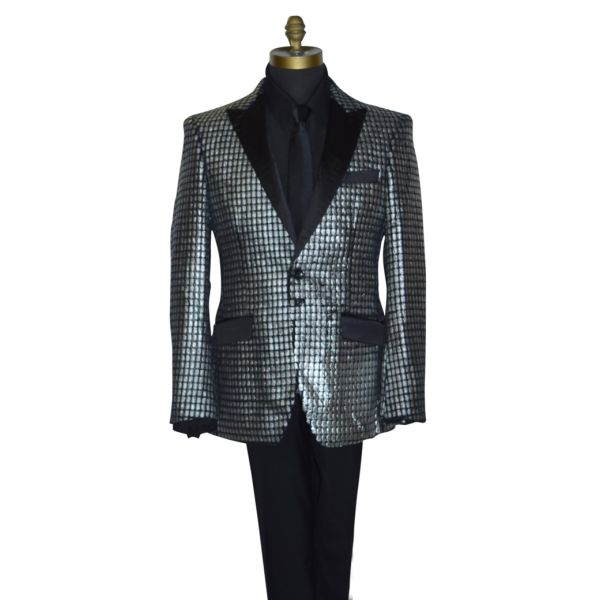 Black with Platinum Design Tuxedo Ensamble