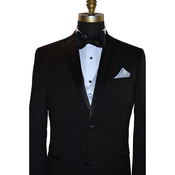 SILVER TUXEDO VEST