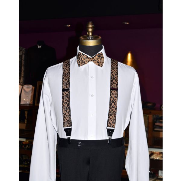 LEOPARD SUSPENDERS