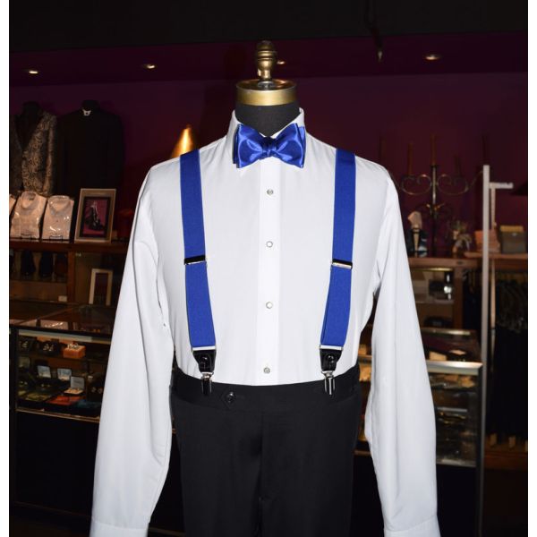 ROYAL-COBALT BLUE SUSPENDERS