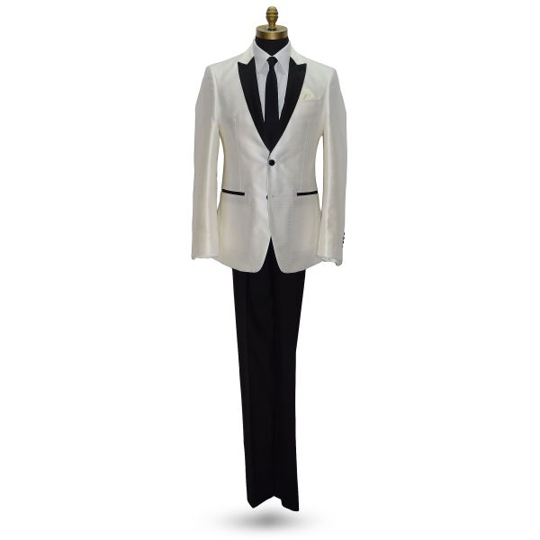 BLACK SATIN SKINNY DRESS TIE