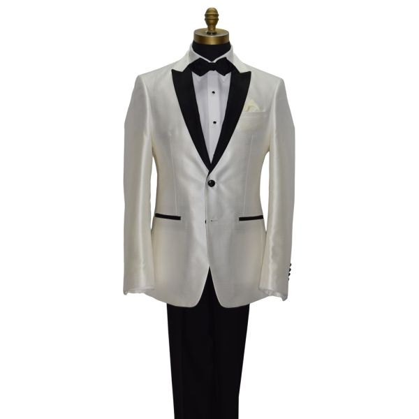 BLACK SATIN DIAMOND TIP BOWTIE, PRE-TIED