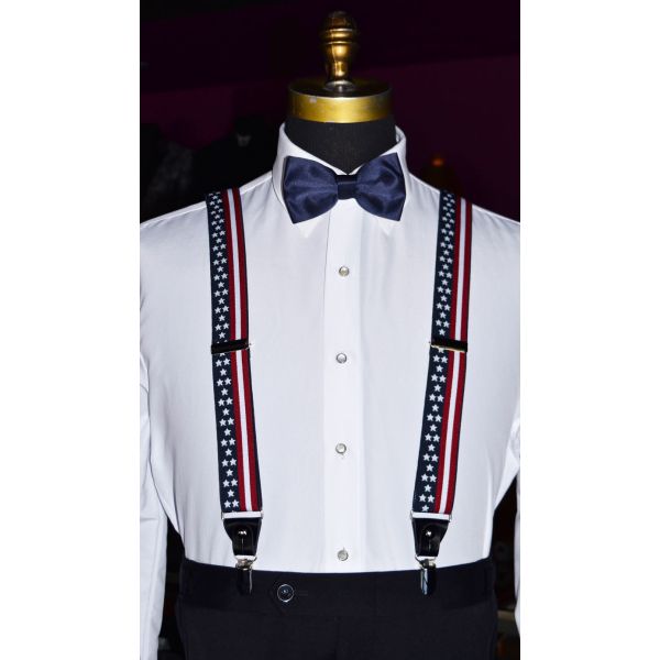 AMERICAN FLAG SUSPENDERS
