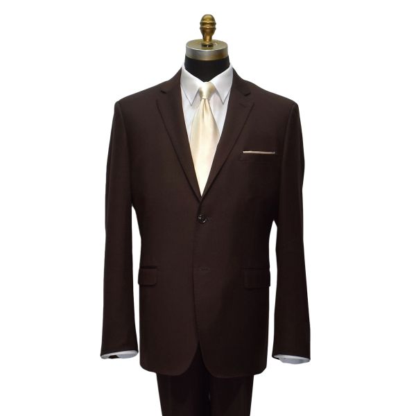 Brown Men's Suit Coat and Pants Set