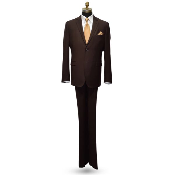 Brown Men's Suit Coat and Pants Set