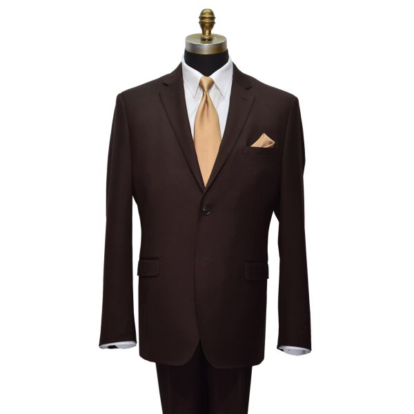 Brown Men's Suit Coat and Pants Set