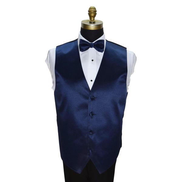 MARINE-BLUE TUXEDO VEST