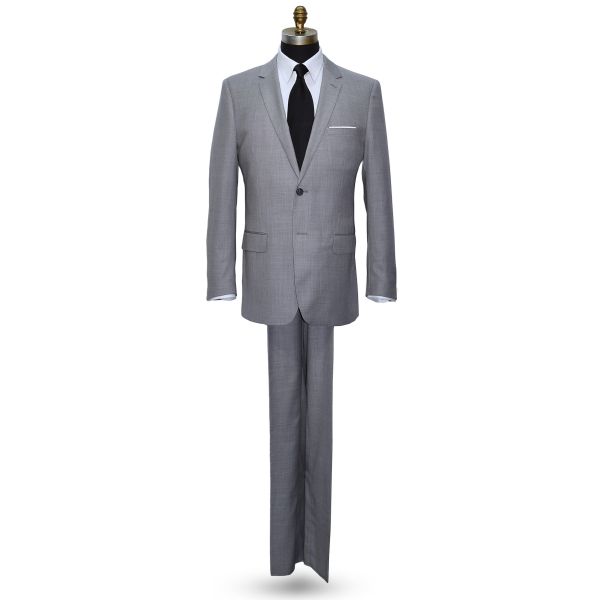 Stone Light Gray Men's Suit -Cashmere and Super Fine Wool