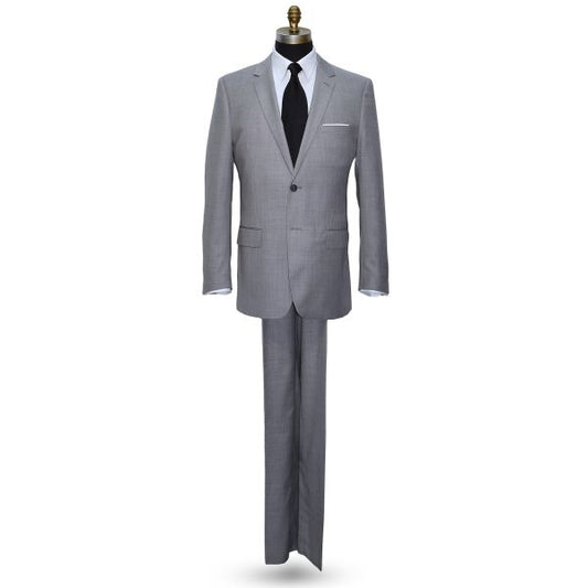 Stone Light Gray Men's Suit -Cashmere and Super Fine Wool