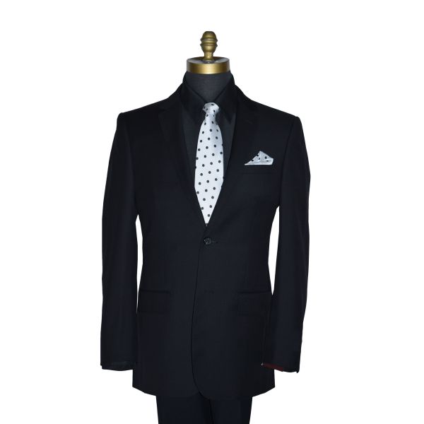 Black Suit Ensemble-Cashmere and Super Fine Wool