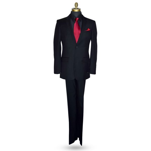 Black Suit Ensemble-Cashmere and Super Fine Wool