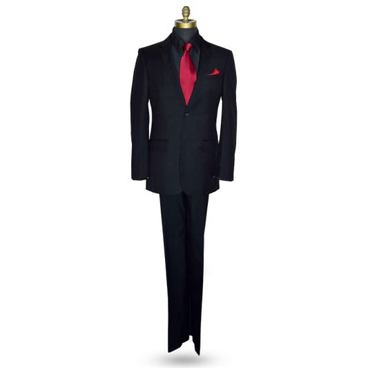 Black Suit Ensemble-Cashmere and Super Fine Wool
