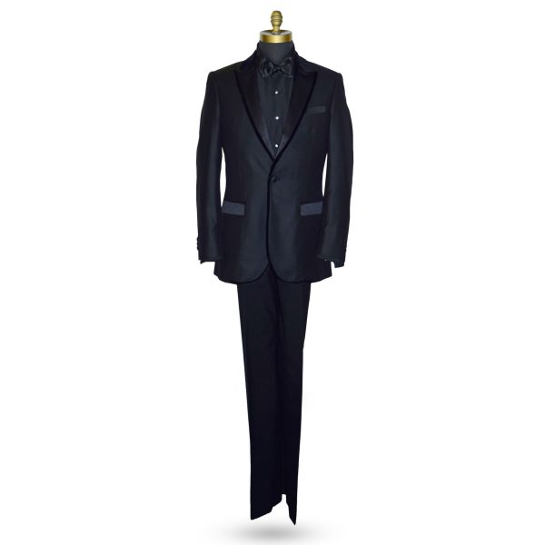 Black Tuxedo with Velvet Trim Ensemble