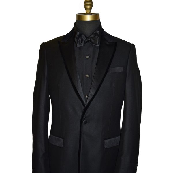 Black Tuxedo with Velvet Trim Ensemble