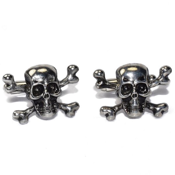 SKULL AND BONES CUFFLINKS