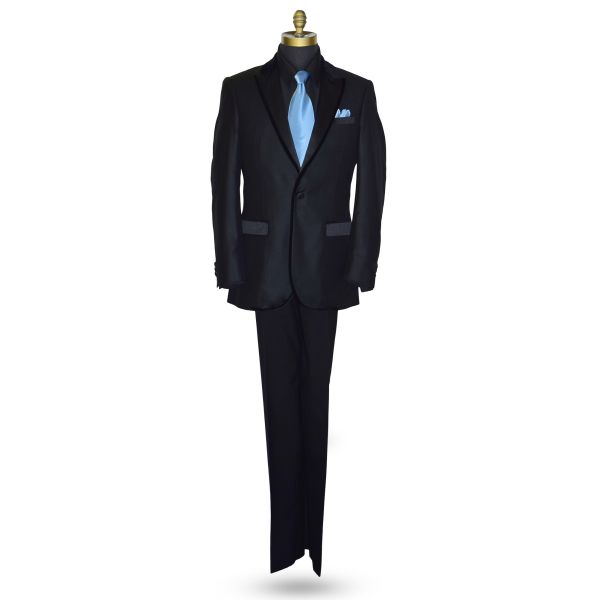 Black Tuxedo with Velvet Trim Ensemble