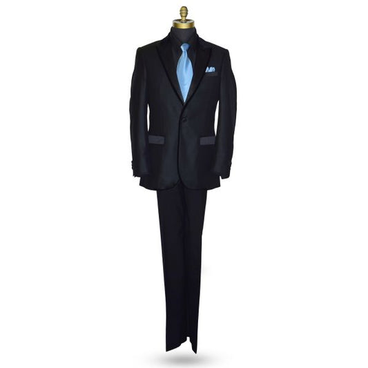Black Tuxedo with Velvet Trim Ensemble