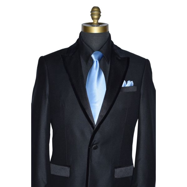Black Tuxedo with Velvet Trim Ensemble