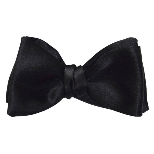 Black Satin Bowtie-Tie Yourself