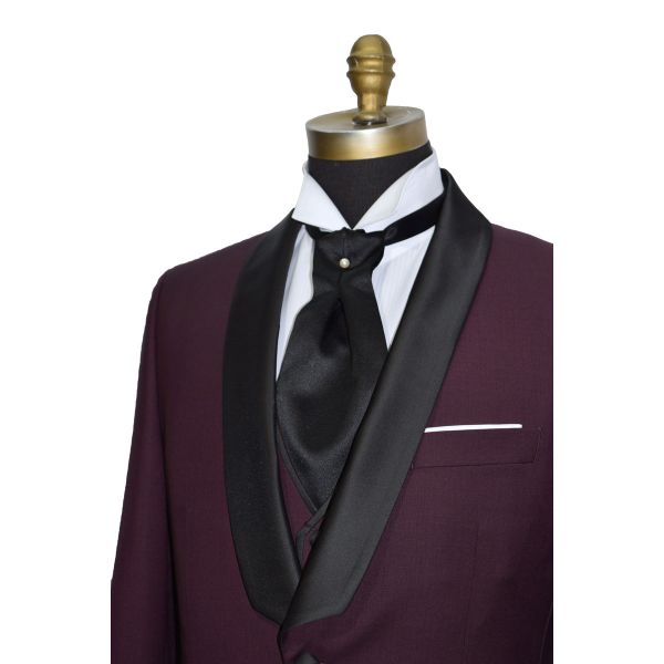 BURGUNDY TUXEDO ENSEMBLE INCLUDING VEST